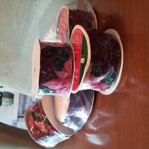 Christmas French Ribbon Wire Edge Rolls